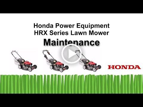 HRX Mowers Maintenance