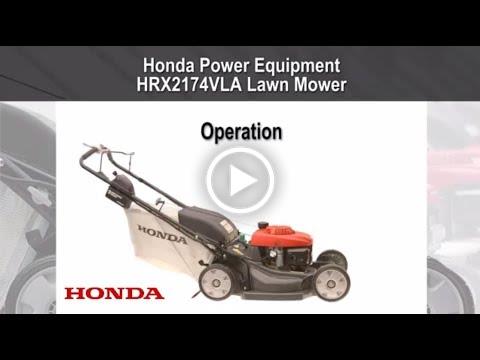 HRX217VLA Mower Operation