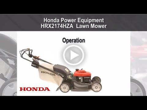 HRX217HZA Mower Operation