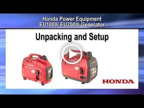 EU1000i and EU2000i Initial Set Up